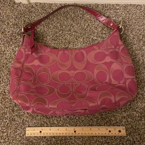 Pink coach purse